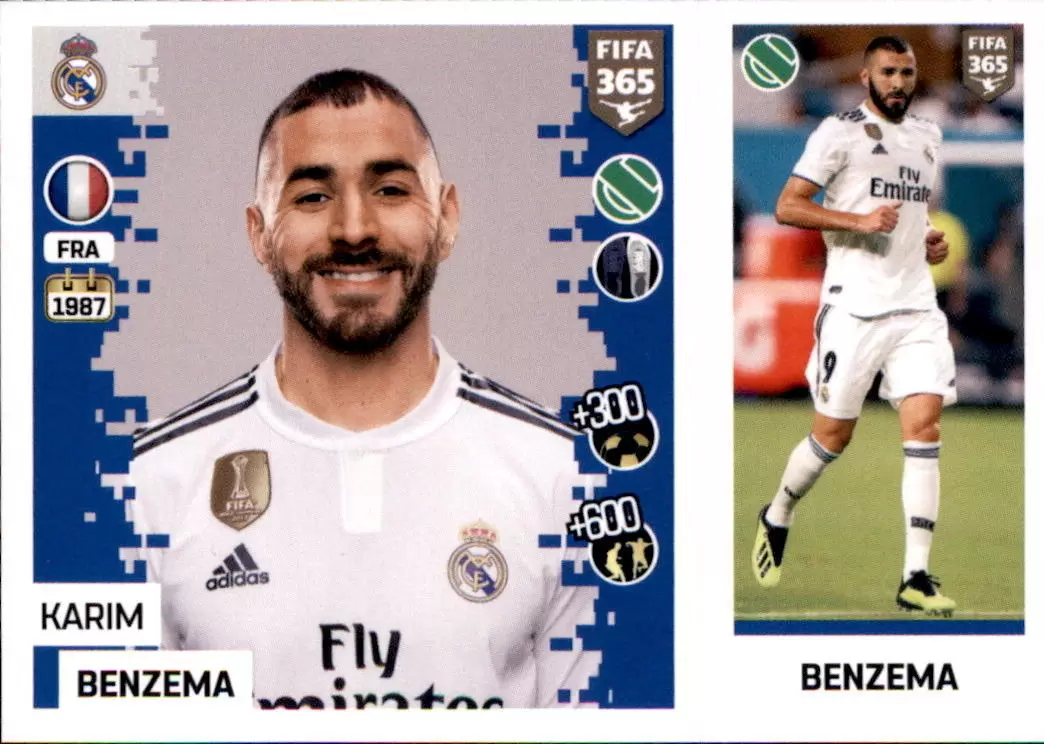 The Golden World of Football Fifa 365 2019 - Karim Benzema - Real Madrid CF