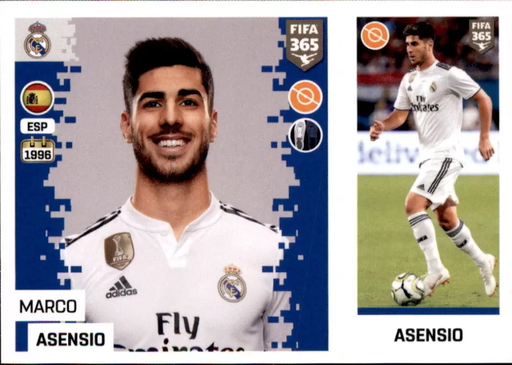 The Golden World of Football Fifa 365 2019 - Marco Asensio - Real Madrid CF