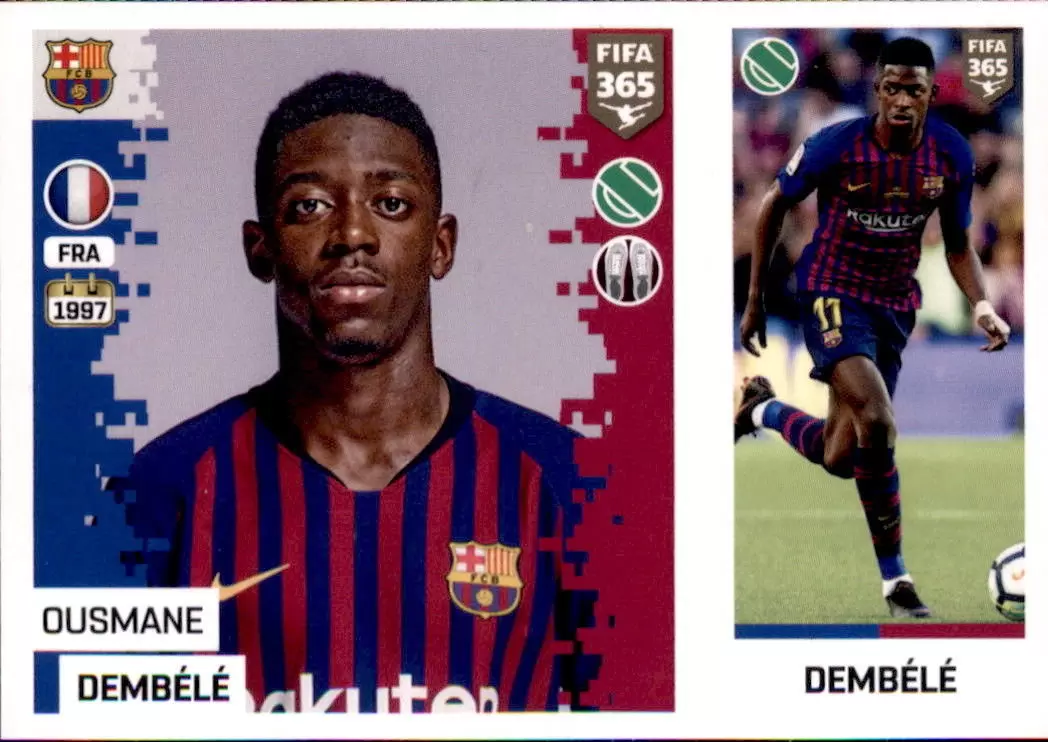 The Golden World of Football Fifa 365 2019 - Ousmane Dembélé - FC Barcelona