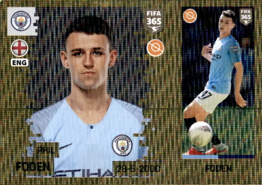 The Golden World of Football Fifa 365 2019 - Phil Foden - Inspirations