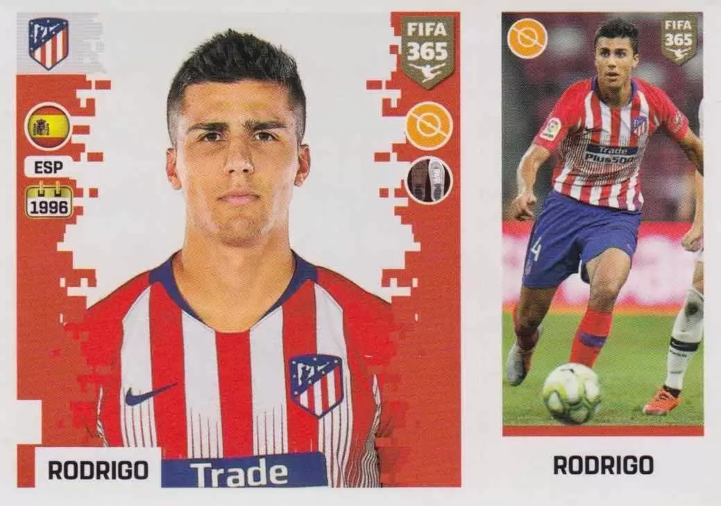 The Golden World of Football Fifa 365 2019 - Rodrigo - Atlético de Madrid