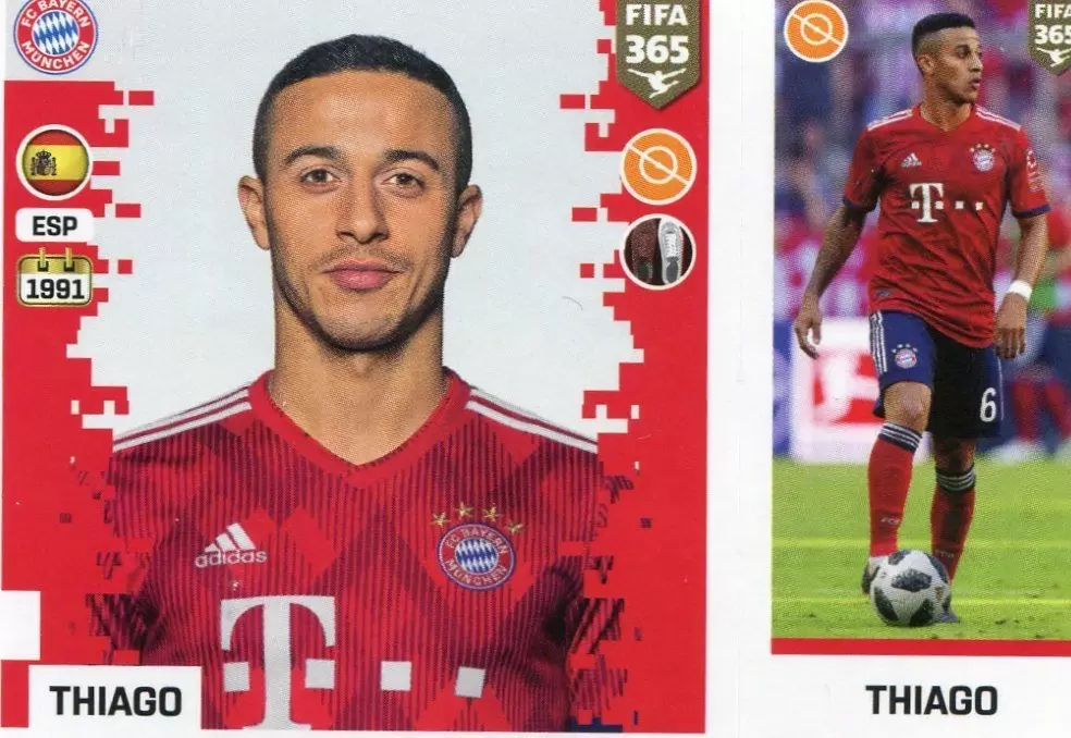 The Golden World of Football Fifa 365 2019 - Thiago - FC Bayern München