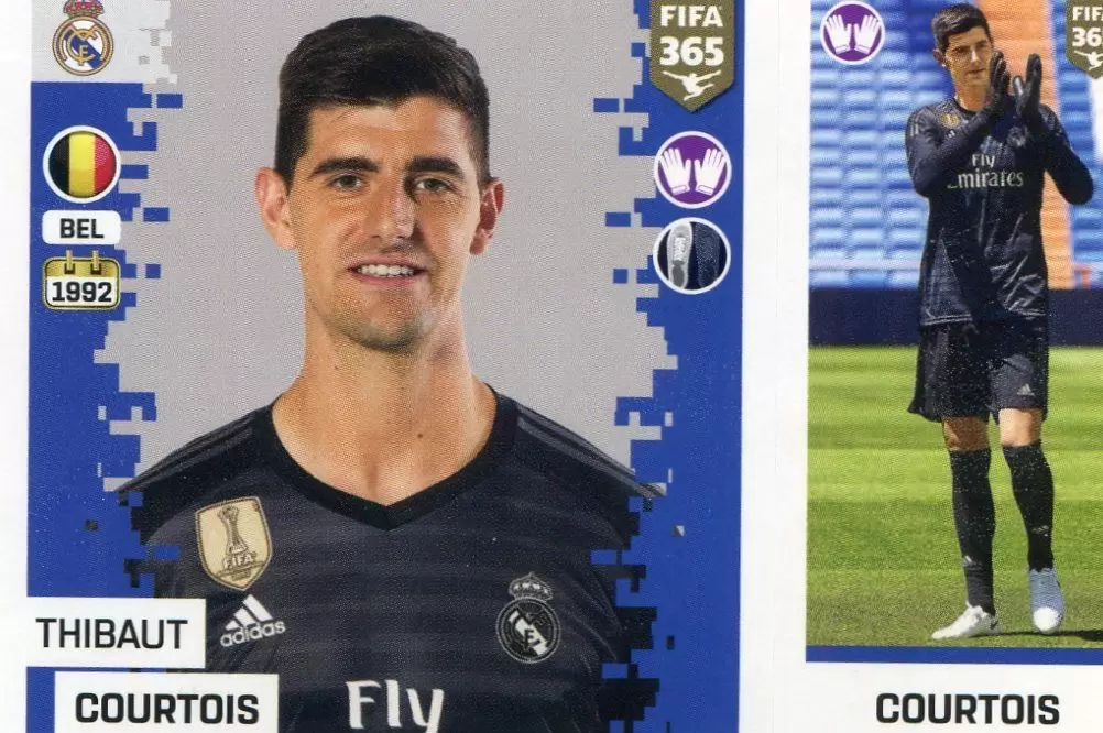 The Golden World of Football Fifa 365 2019 - Thibaut Courtois - Real Madrid CF