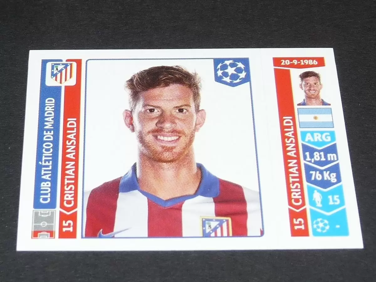UEFA Champions League 2014-2015 - Cristian Ansaldi - Club Atlético de Madrid