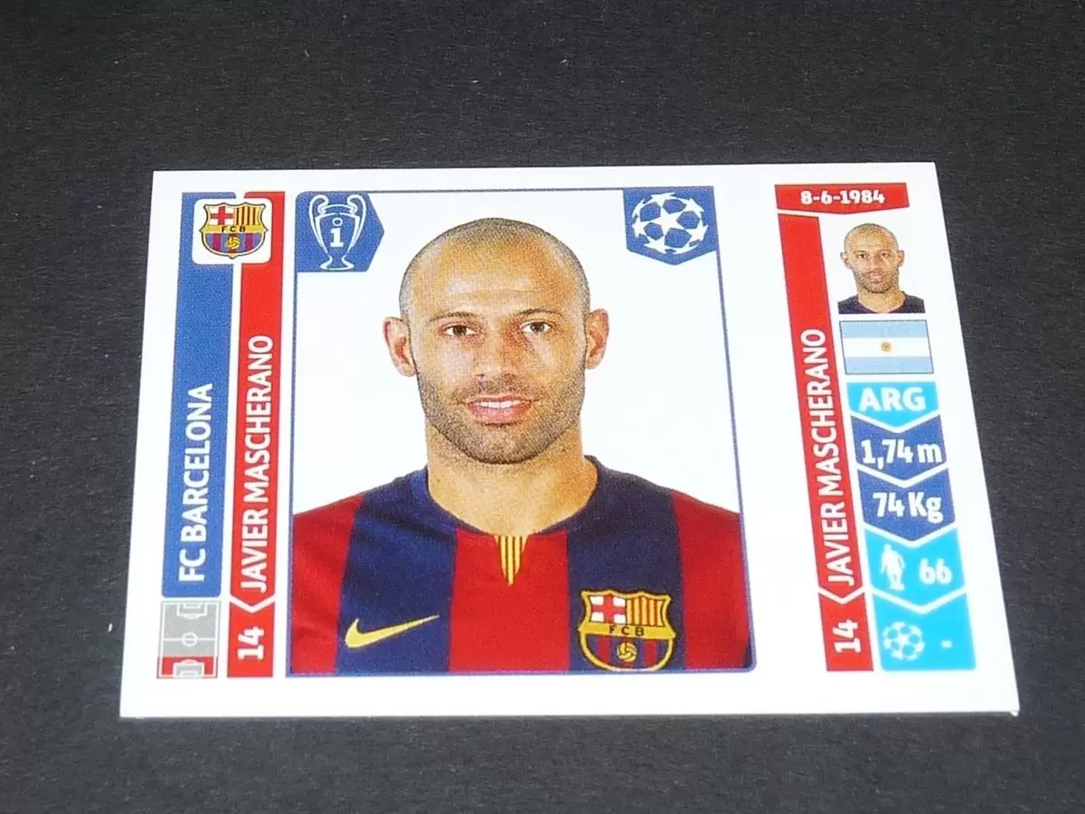 UEFA Champions League 2014-2015 - Javier Mascherano - FC Barcelona