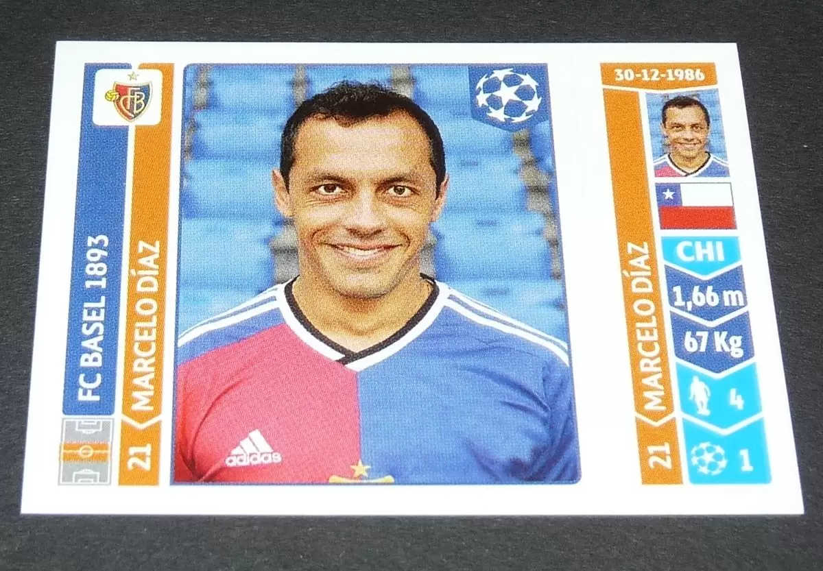 UEFA Champions League 2014-2015 - Marcelo Díaz - FC Basel 1893