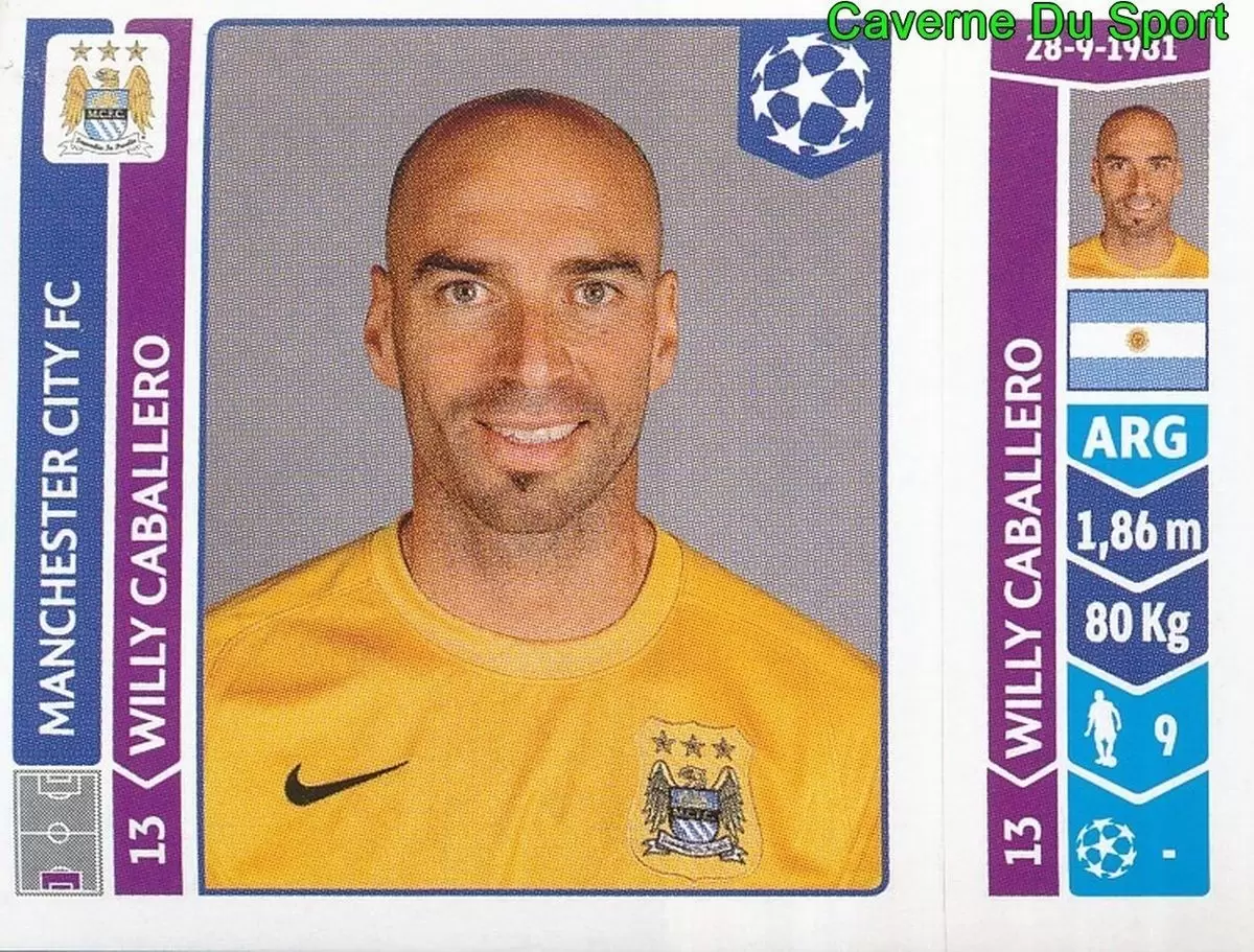 UEFA Champions League 2014-2015 - Willy Caballero - Manchester City FC