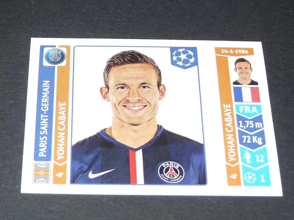 UEFA Champions League 2014-2015 - Yohan Cabaye - Paris Saint-Germain FC