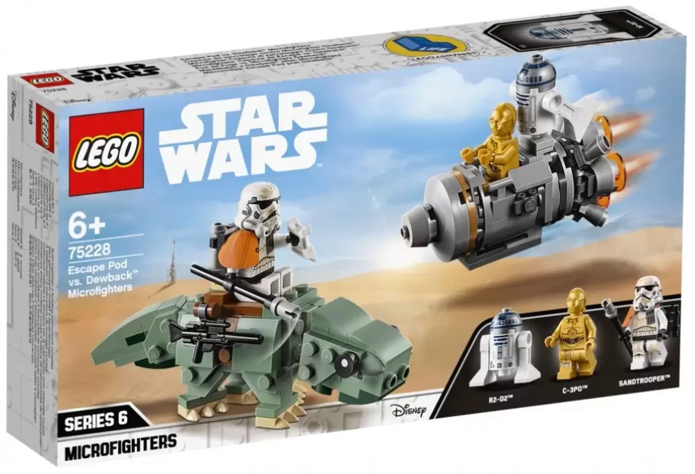 LEGO Star Wars - Escape Pod vs. Dewback Microfighters