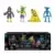 BlackLight - Chica, Foxy, Freddy and Animatronic Skeleton 4 Pack