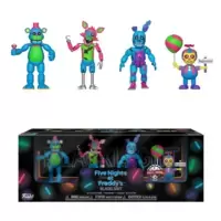 BlackLight - Freddy, Foxy, Springtrap and Balloon Boy 4 Pack