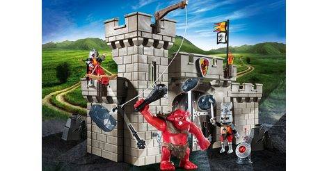 playmobil citadelle des chevaliers avec troll