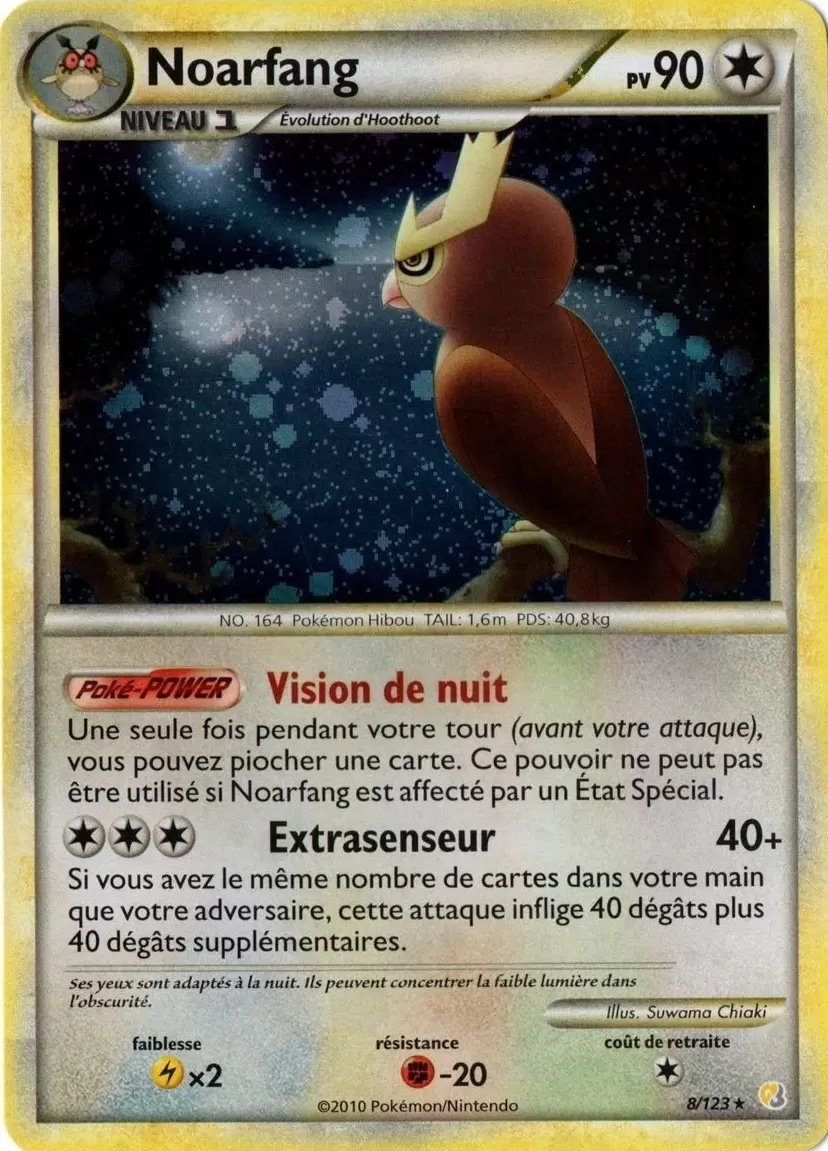 Pokémon Série HeartGold et SoulSilver - Noarfang holographique