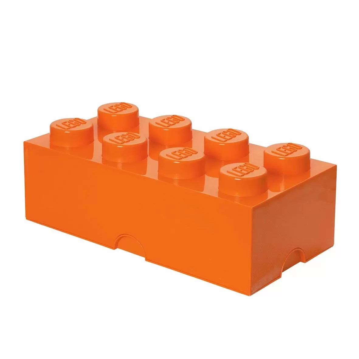 Rangements LEGO - Brique de rangement LEGO® Orange 8 tenons