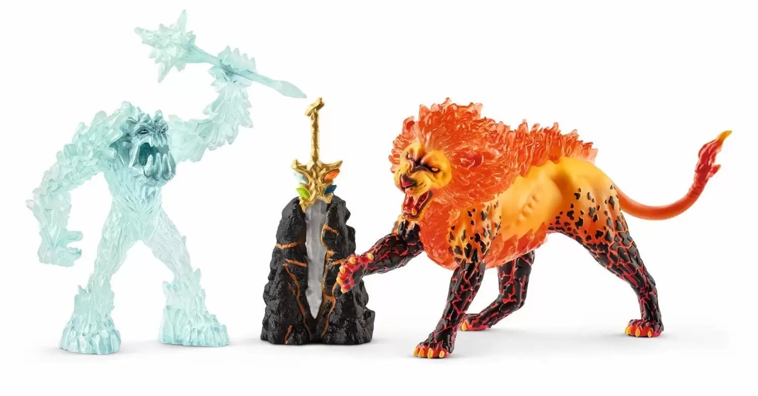 Eldrador - Frost Monster vs. Fire Lion
