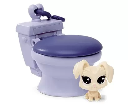 Littlest Pet Shop - Generation 6 - Series 2-B - Chiot Dans Les Toilettes