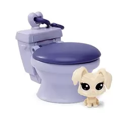 Chiot Dans Les Toilettes