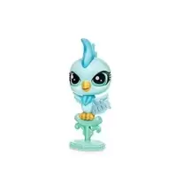 BLUE COCKATOO ON A TURQUOISE STAND
