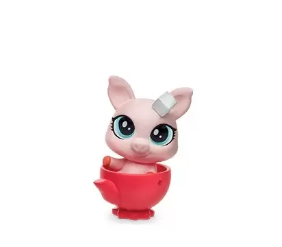 Littlest Pet Shop - Pets In the City - PIG IN A RED TEACUP