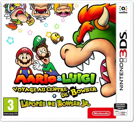 Jeux Nintendo 2DS / 3DS - Mario & Luigi Voyage Au Centre De Bowser + L\'epopée De Bowser Jr.