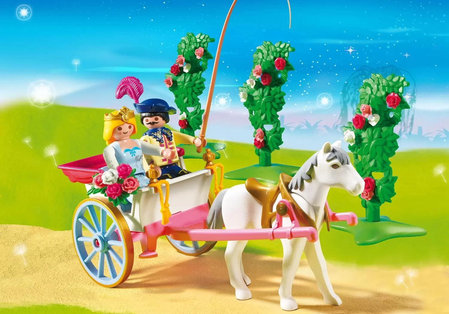 Playmobil Princesses - Princesse et cocher sur calèche