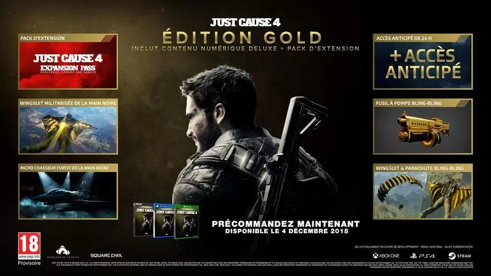 Jeux PS4 - Just Cause 4 - Gold Edition