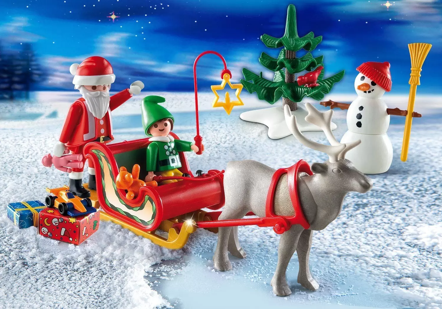 Playmobil Xmas - Santa with Sleigh and Reindeer carry case