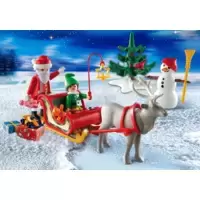 Santa with Sleigh and Reindeer carry case