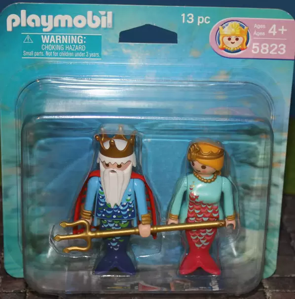 Playmobil Monde sous-marin - Duo Roi et Reine des sirènes