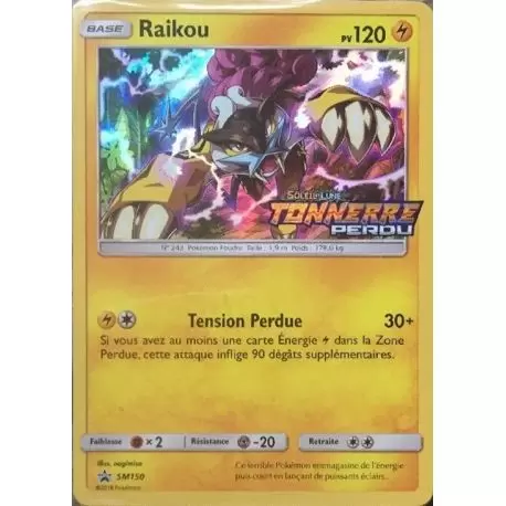 Cartes Promo Black Star Soleil et Lune - Raikou