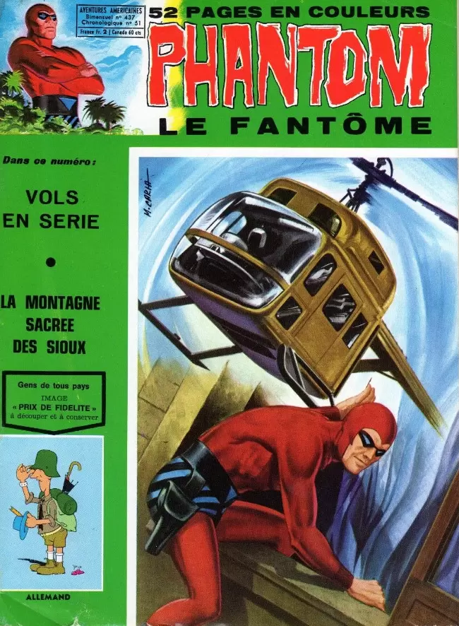 Le Fantôme - Vols en série