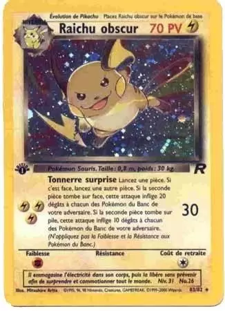 Team Rocket - Raichu obscur édition 1