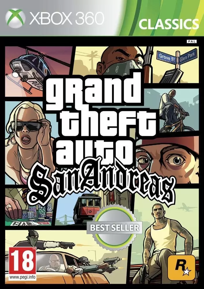 XBOX 360 Games - Grand Theft Auto : San Andreas (GTA)