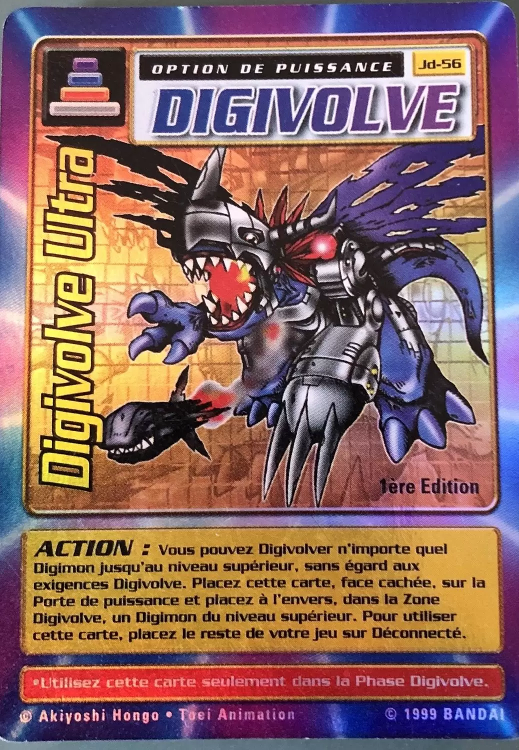 Carte Digimon JD - Digivolve Ultra 1ère Edition