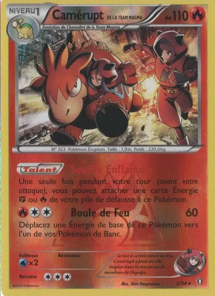 Pokémon XY Double Danger - Camérupt de la Team Magma Reverse