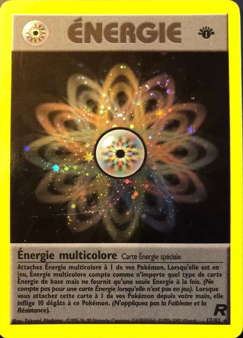 Team Rocket - Énergie multicolore édition 1 Holographique