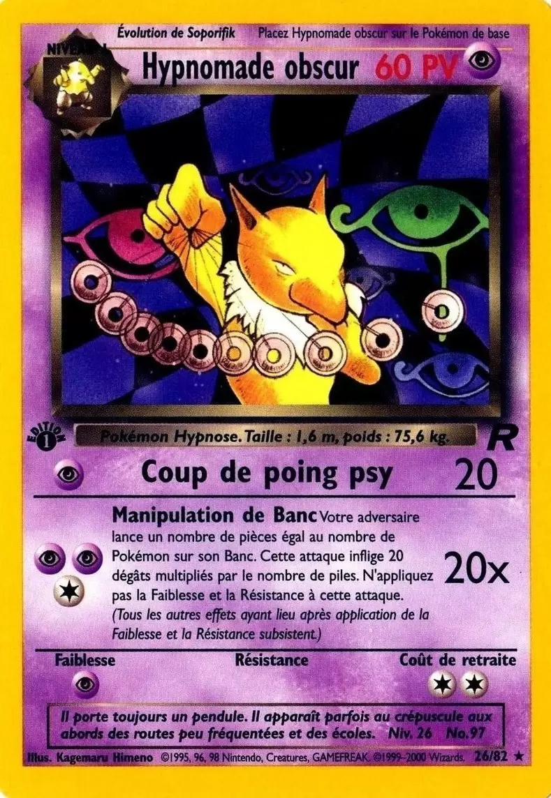 Team Rocket - Hypnomade obscur édition 1