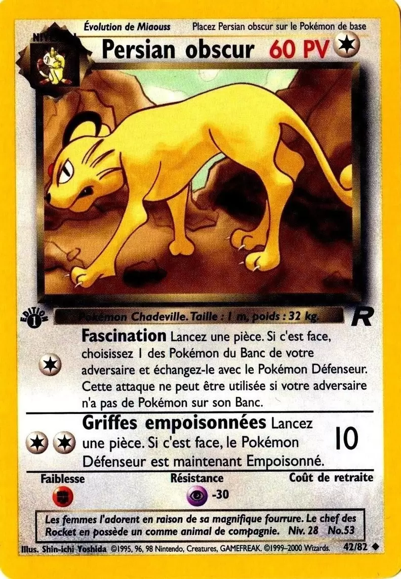 Team Rocket - Persian obscur édition 1