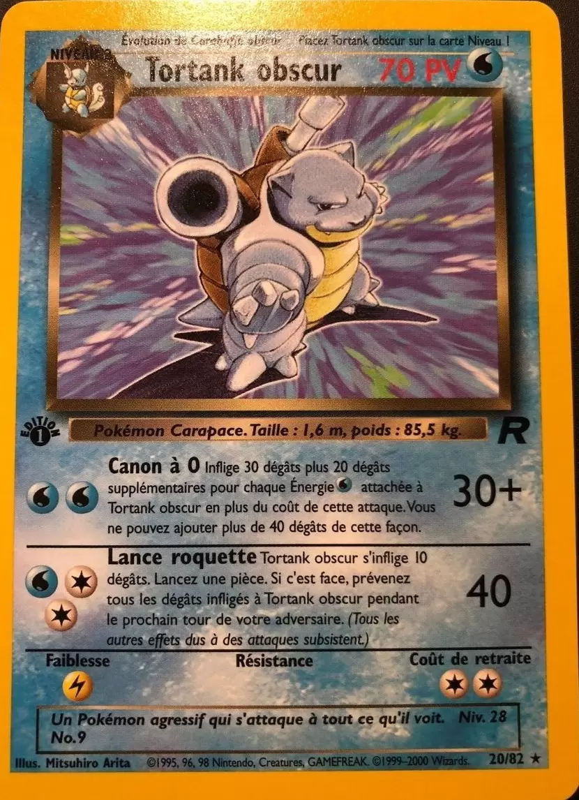 Team Rocket - Tortank obscur édition 1