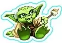 Calendrier de l\'avent 2018 - Sticker Yoda