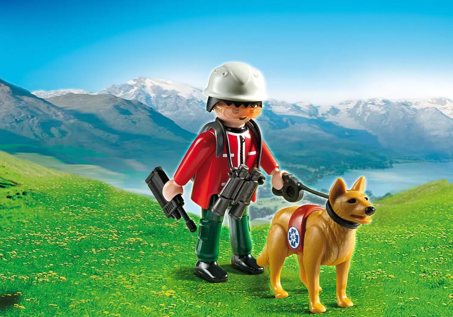 Playmobil Mountain - Mountain Rescuer with Search Dog