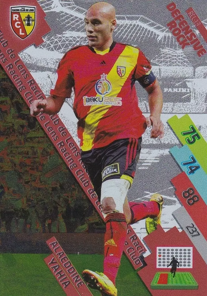 Adrenalyn XL Foot 2014-2015 (France) - Alaeddine Yahia - Racing Club de Lens