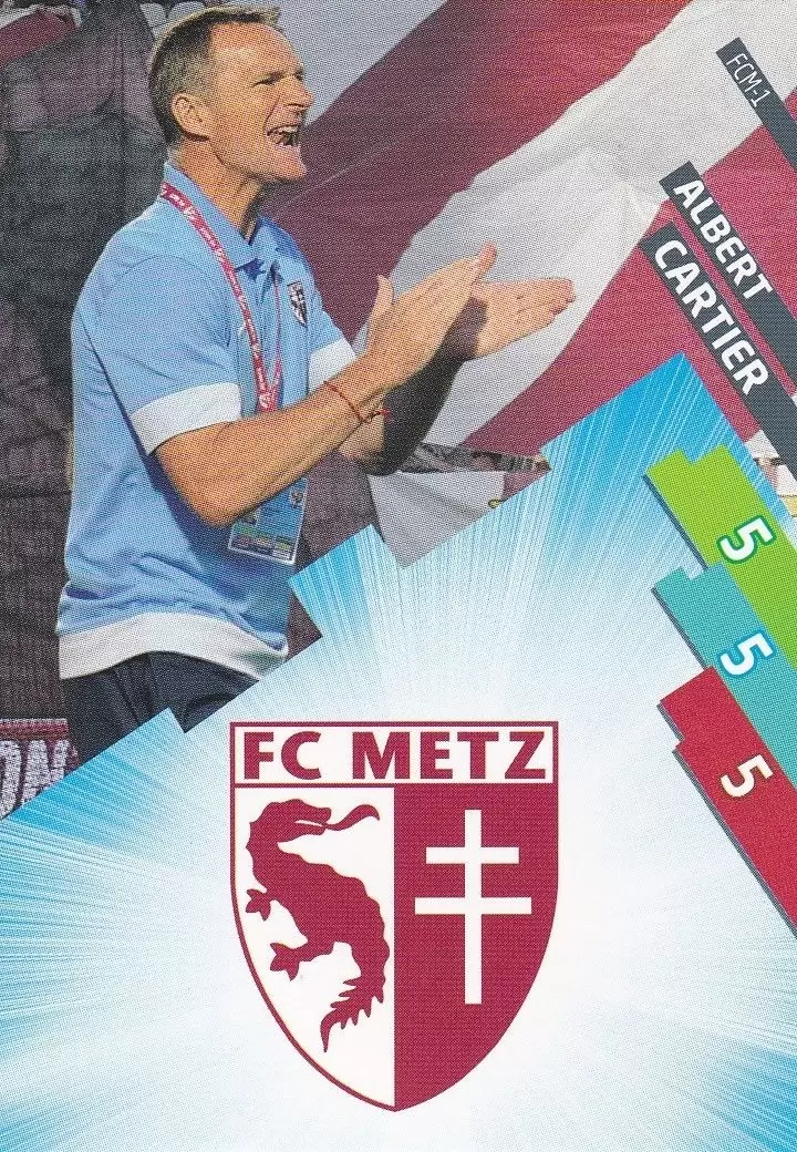 Adrenalyn XL Foot 2014-2015 (France) - Albert Cartier/LOGO - FC de Metz