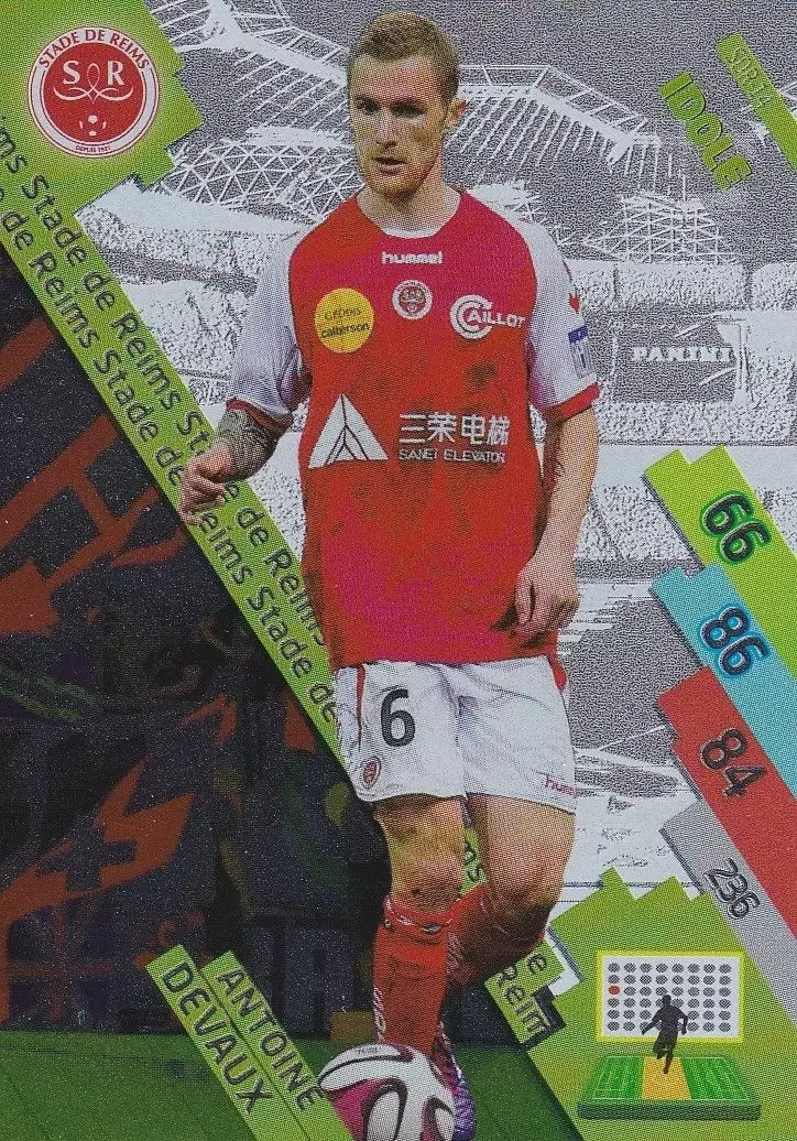 Adrenalyn XL Foot 2014-2015 (France) - Antoine Devaux - Stade de Reims