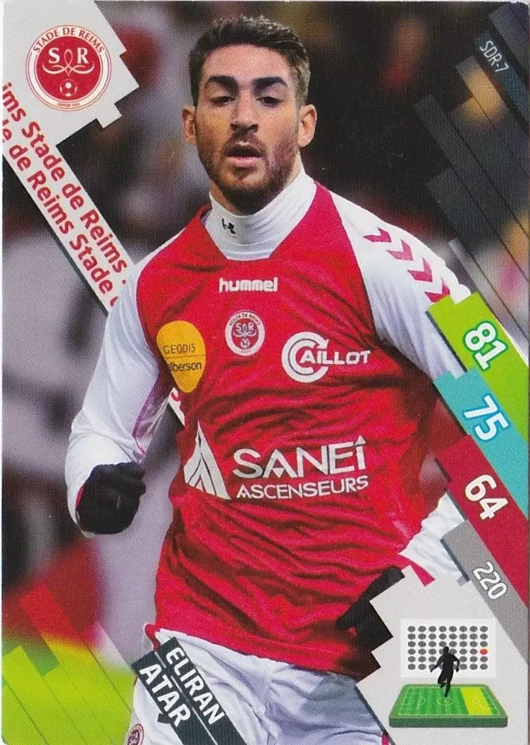Adrenalyn XL Foot 2014-2015 (France) - Eliran Atar - Stade de Reims