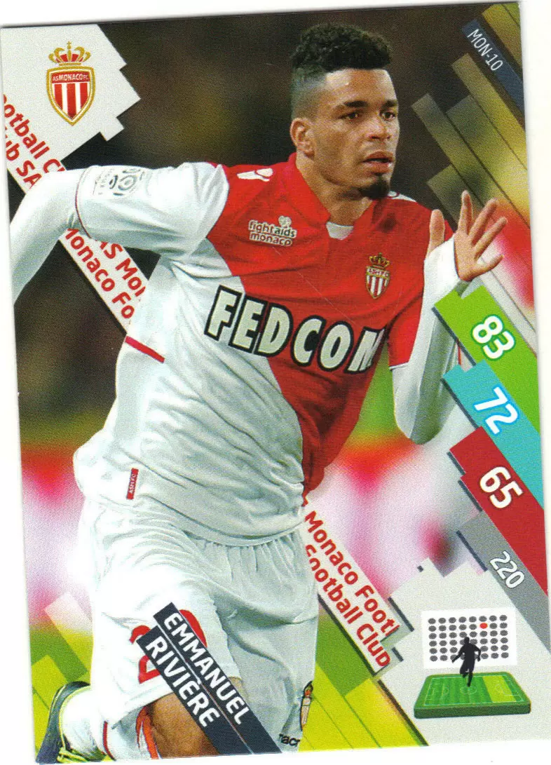 Adrenalyn XL Foot 2014-2015 (France) - Emmanuel Rivière - AS Monaco FC