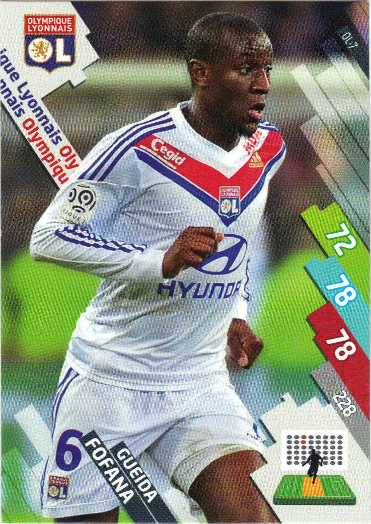 Adrenalyn XL Foot 2014-2015 (France) - Gueïda Fofana - Olympique Lyonnais