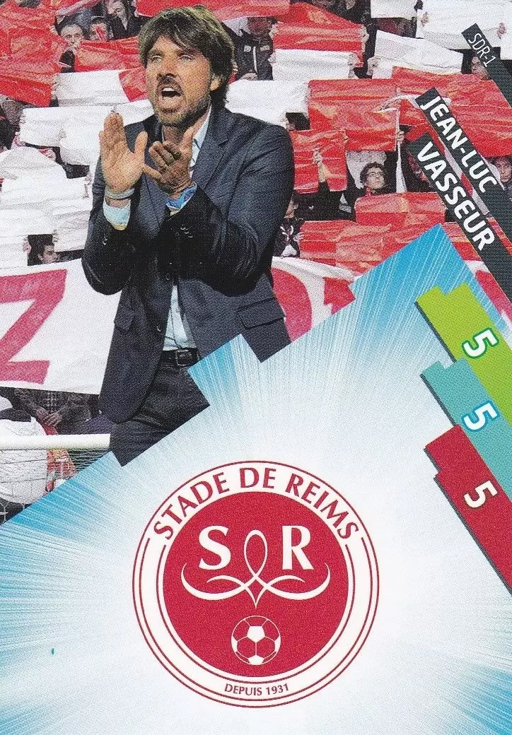 Adrenalyn XL Foot 2014-2015 (France) - Jean-Luc Vasseur/LOGO - Stade de Reims