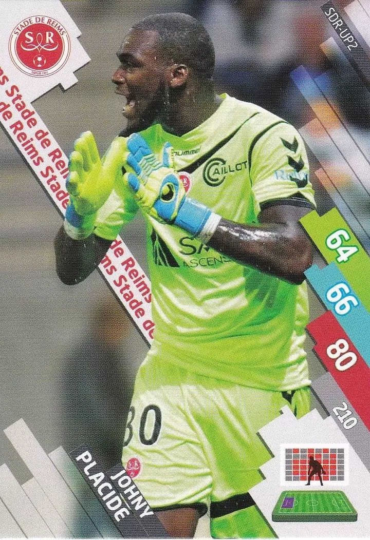 Adrenalyn XL Foot 2014-2015 (France) - Johnny Placide - Stade de Reims