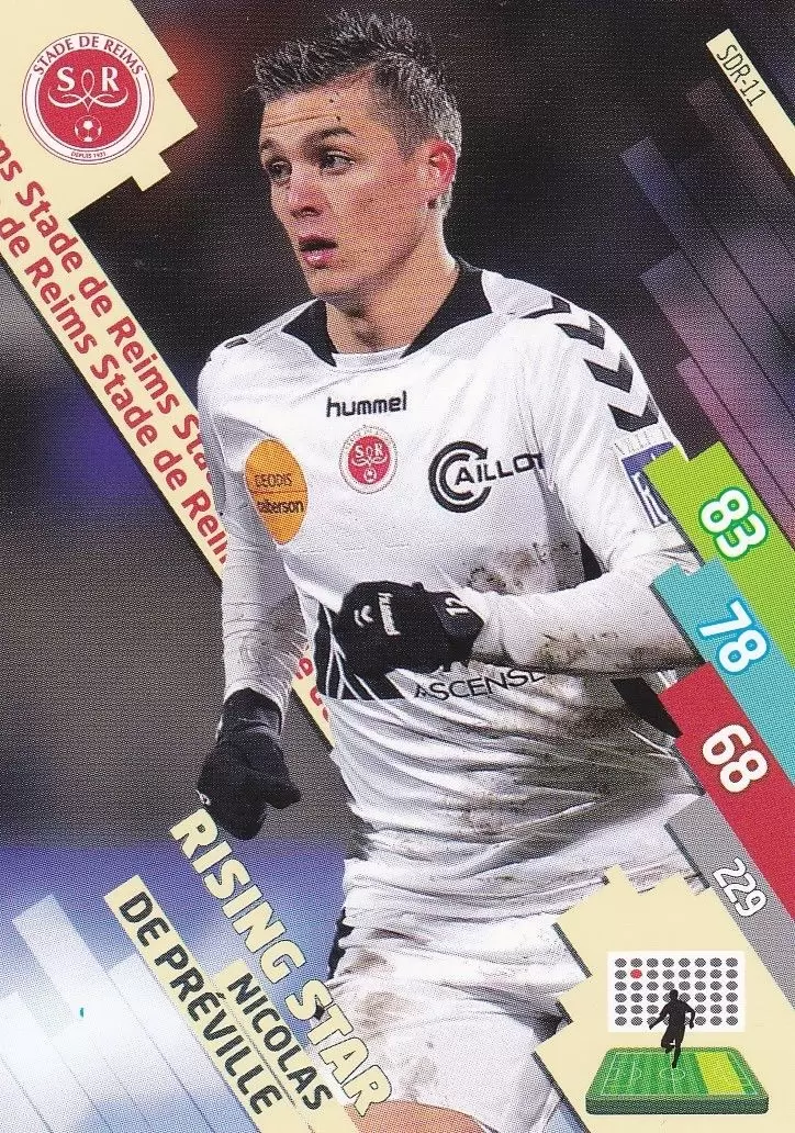 Adrenalyn XL Foot 2014-2015 (France) - Nicolas de Préville - Stade de Reims